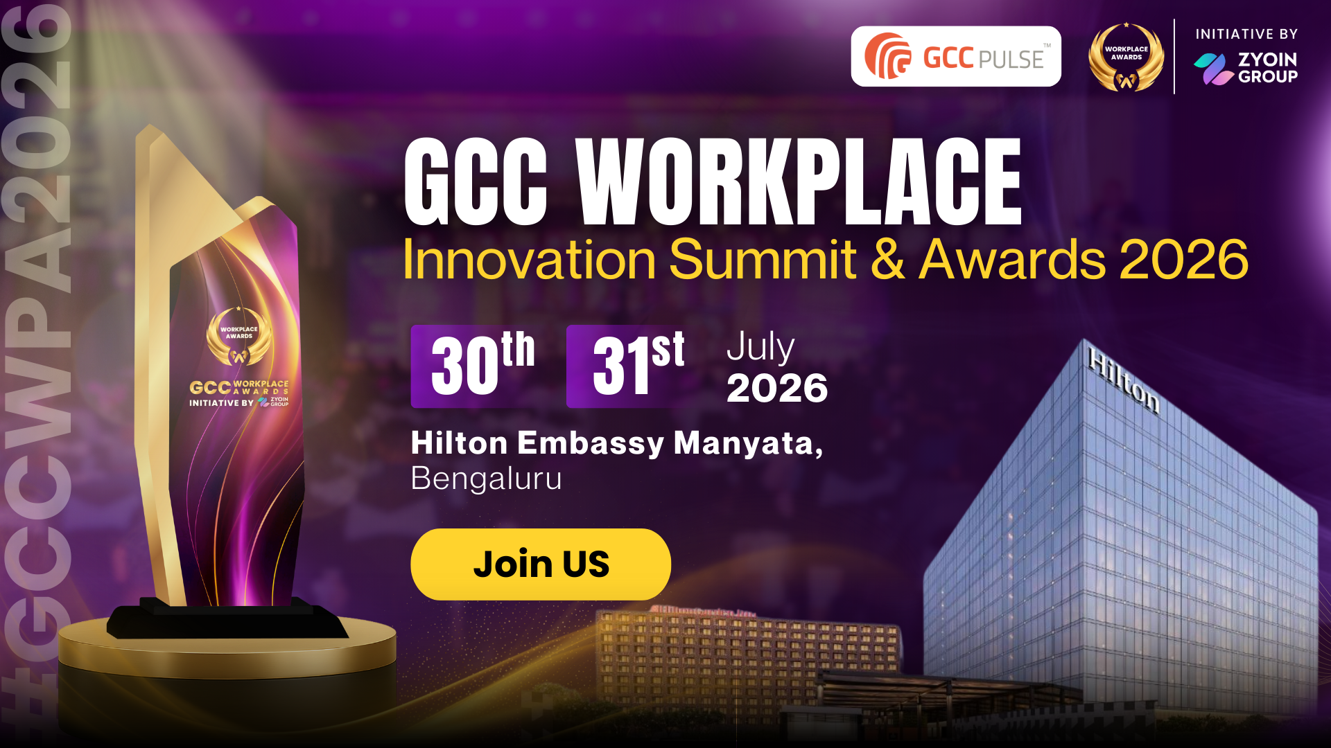 GCC Workplace Innovation Summit & Awards 2026 to Host India’s Largest GCC Leadership Gathering in Bengaluru
